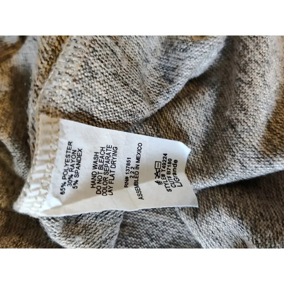 Live In The Moment Floral Botanical Open Cardigan Neutral Color 3/4 Sleeve Sz L - Picture 5 of 7